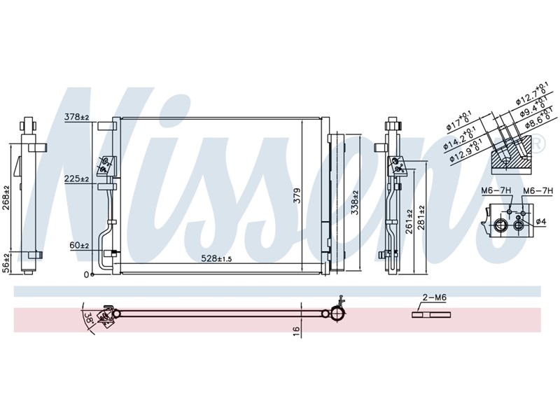 HLADNJAK KLIME HYUNDAI TUCSON 15-18 1.6BEN 2.0DIZ (50X37)