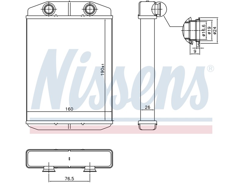 HLADNJAK KABINE FIAT 500 08-