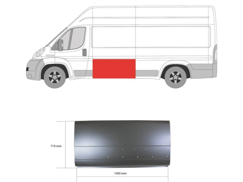 BOČNA STRANA FIAT DUCATO 06- LX 71CM*140CM