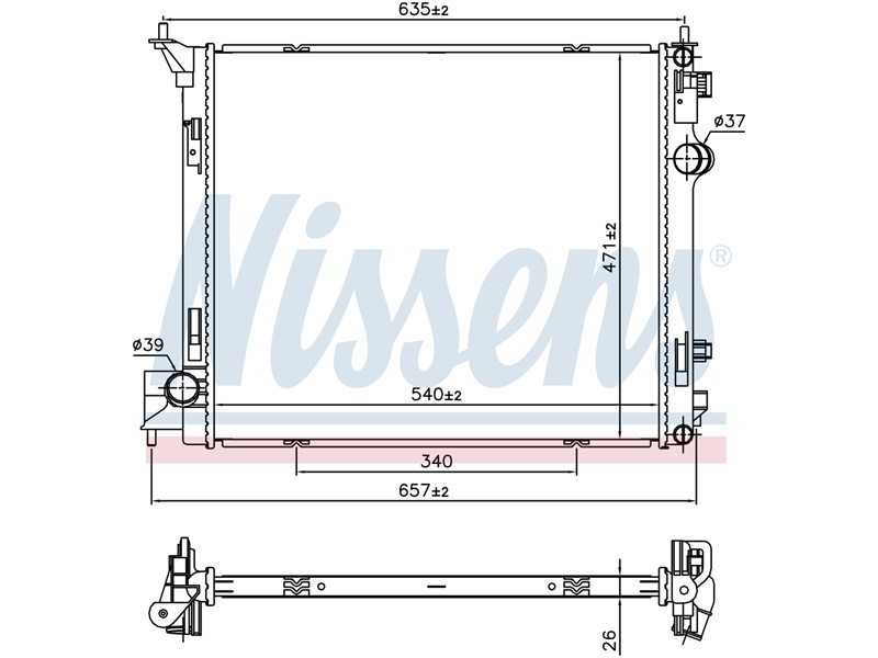 HLADNJAK VODE NISSAN QASHQAI 106 DCI 013-