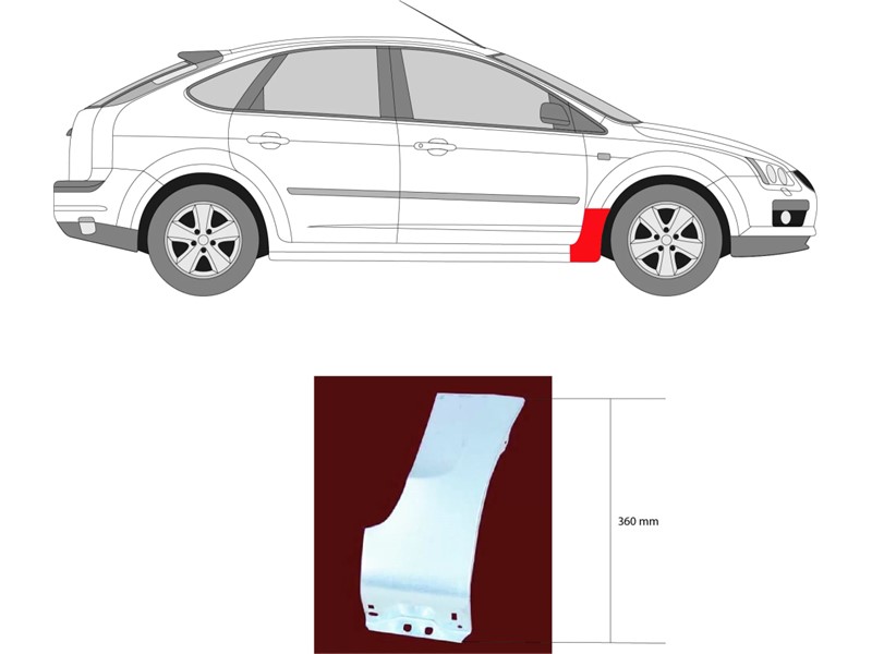 DONJI DIO NA BLATOBRANU FORD FOCUS 04- DX