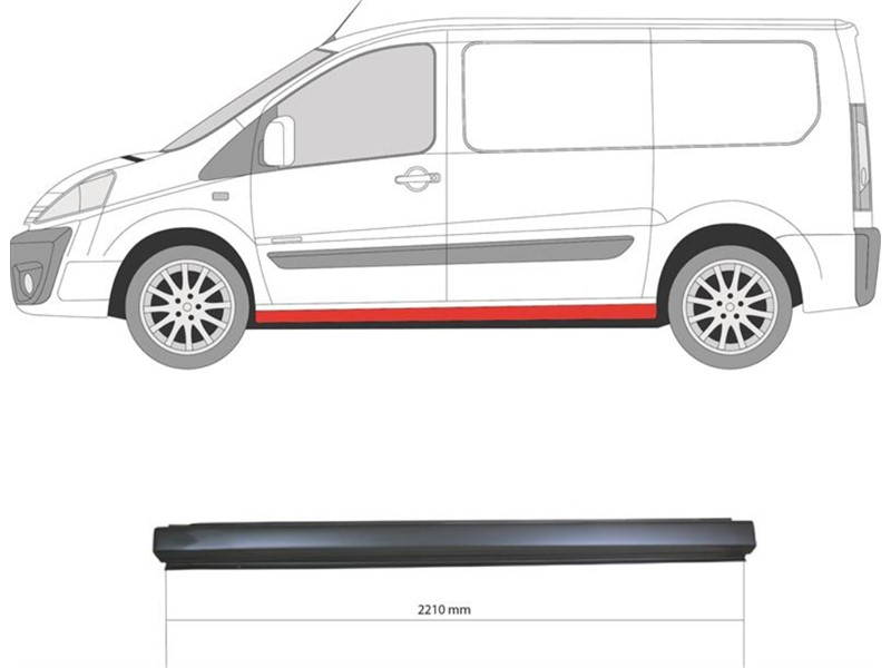 PRAG FIAT SCUDO 07- DX 2210MM