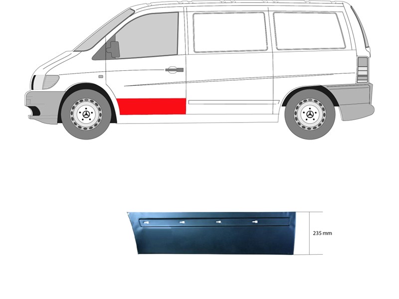 OPLATA PRED LIJEVI VRATA MERC VITO 95-03