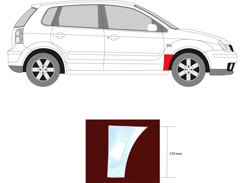 DONJI DIO BLATOBRANA VW POLO 01- DX