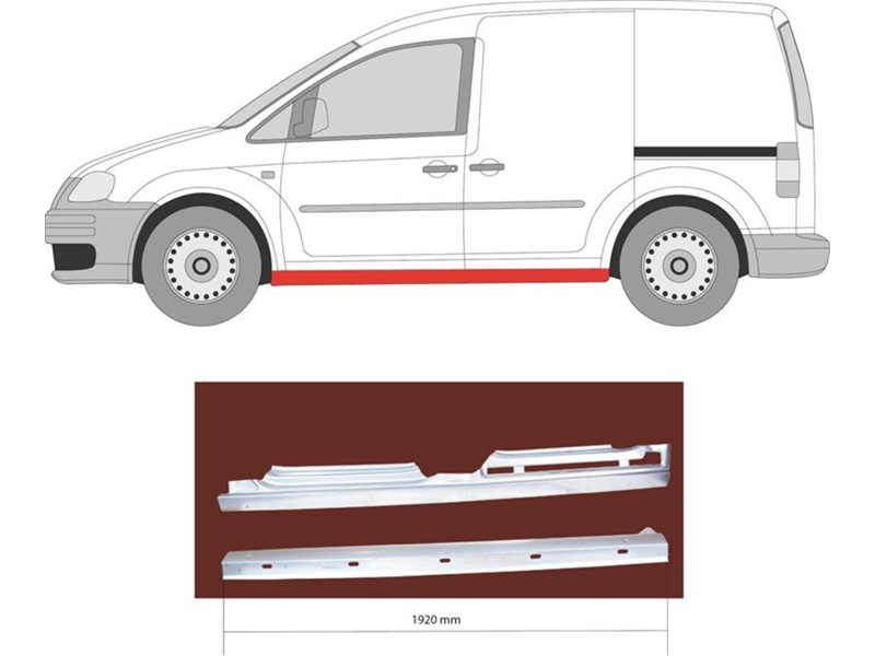 PRAG VW CADDY 04- DX ZA VOZILO S KLIZNIM VRATIMA