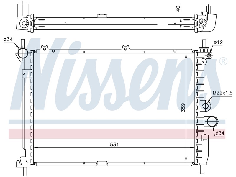 HLADNJAK VODE OPEL ASTRA F 1,7TD