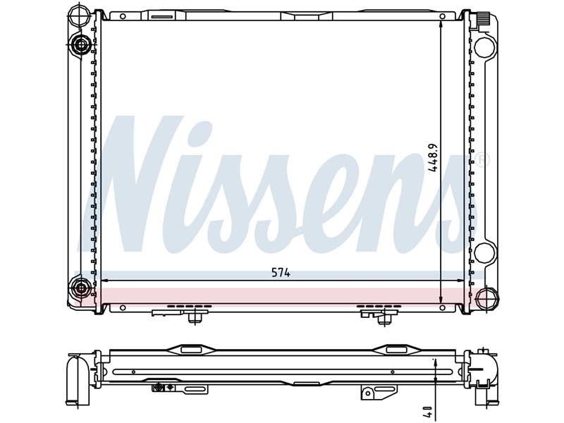 HLADNJAK VODE MERC W201 82-