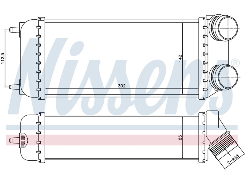 HLADNJAK INTERCOLERA PEUGEOT 206 02- 1,6 2,0 HDI