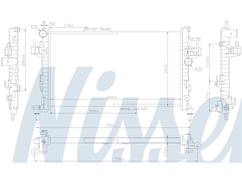 HLADNJAK VODE OPEL CORSA C 1,3 CDTI