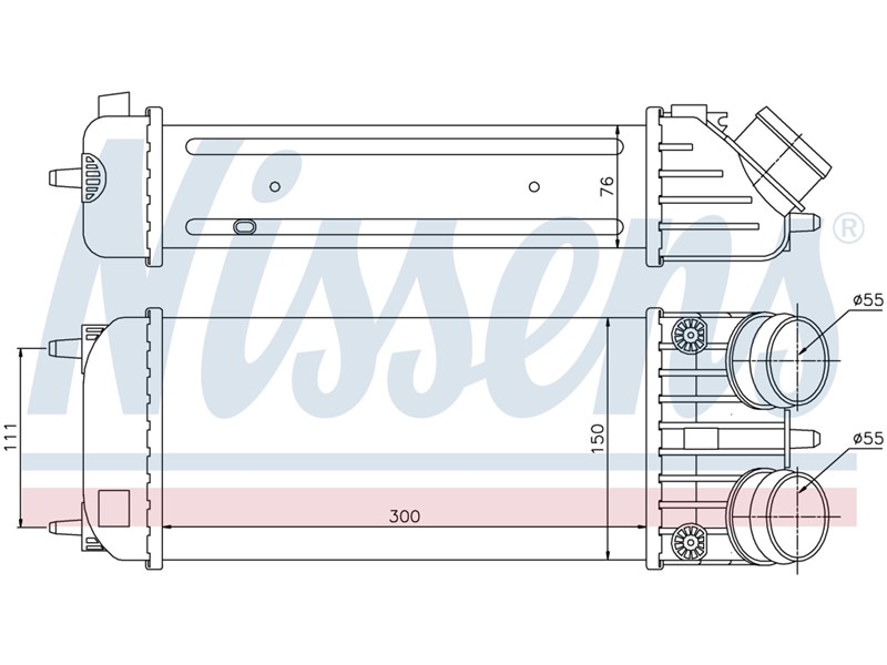 HLADNJAK INTERCOLERA PG 207 1,4HDI 1,6 HDI