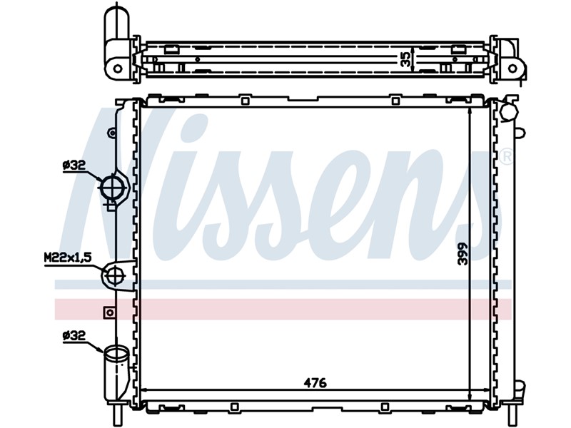 HLADNJAK VODE REN CLIO 98- HLAD 14/19D AC+