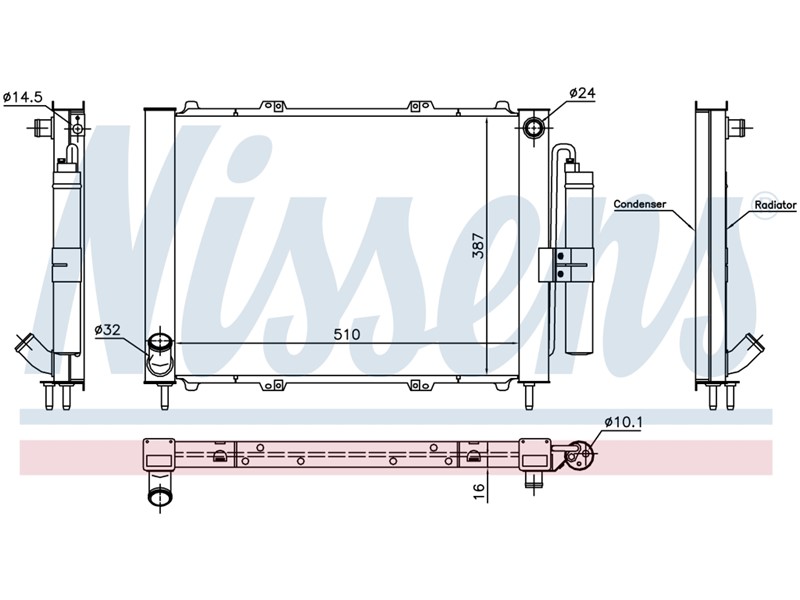 HLADNJAK VODE + KLIME RENAULT KANGOO 19DCI