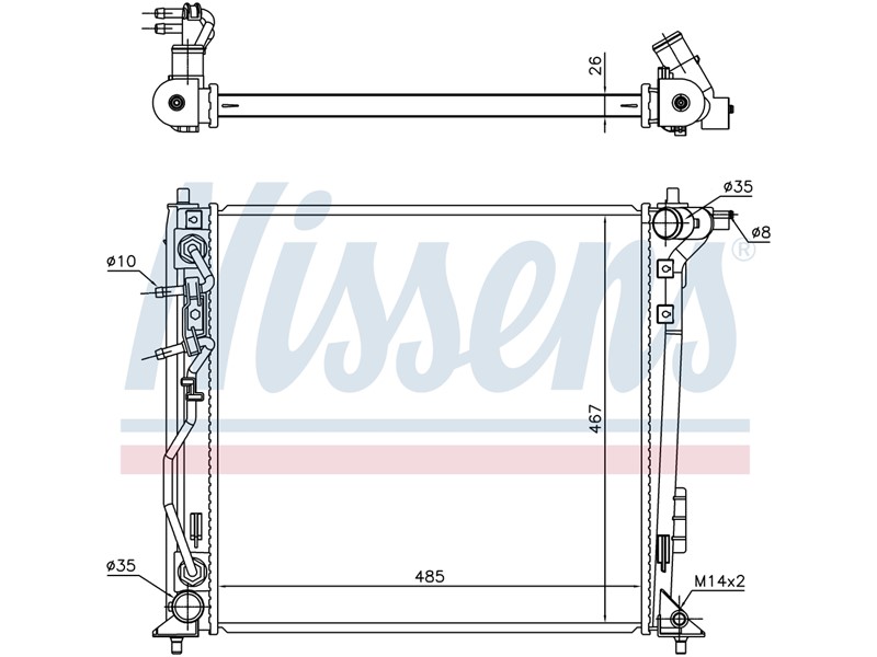 HLADNJAK VODE HYUNDAI TUSCON 015- 2,0 CRDI