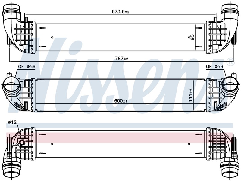 HLADNJAK INTERCOLERA OPEL ASTRA 016- 1,4 ECOTEC