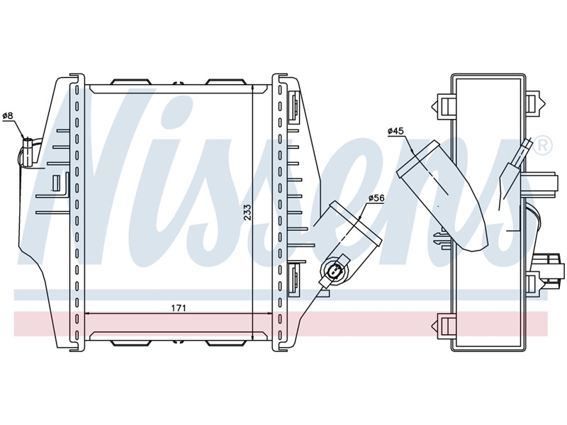 HLADNJAK INTERCOLERA SMART FORTWO 07-012 0,8CDI