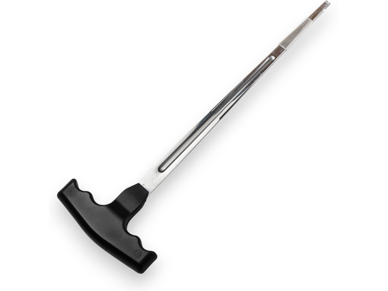 PROBOJAC ZA PROVLAČENJE ŽICE CRNA T-RUČKA S RUPOM I ZAREZOM