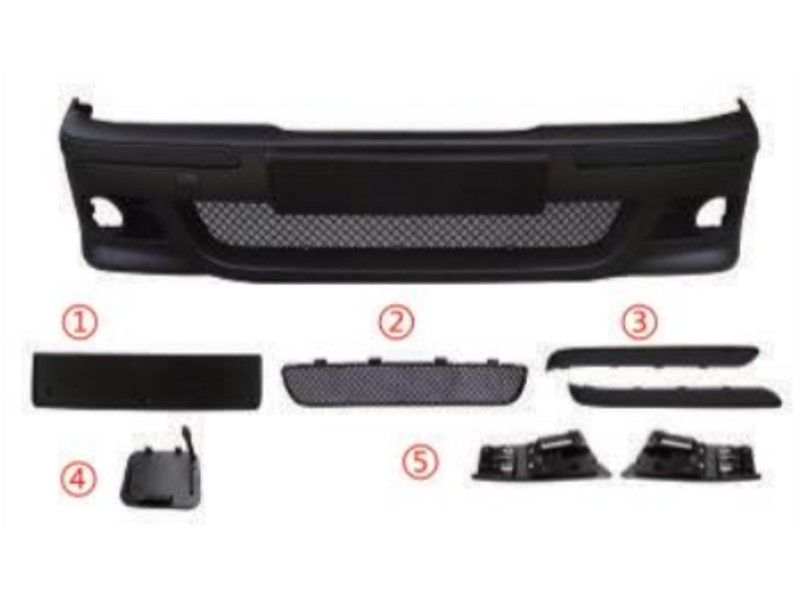 BRANIK PRED. BMW 5 E39 M5 96- SET S REŠETKAMA