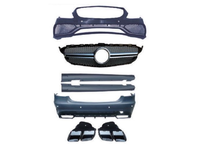 BRANIK SET PR/ZD MER.C-CLASS AMG W205 014-018 PRAGOVI+MASKA+REŠE