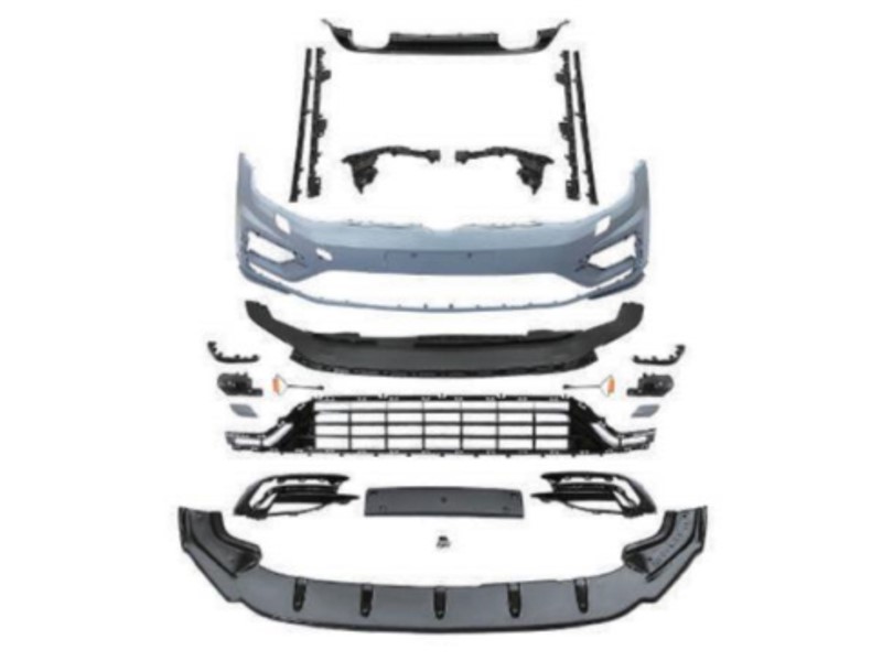 BRANIK SET PRED.+ZAD VW GOLF VII R-LINE 016- S RUP ZA PERAČ+PRAG