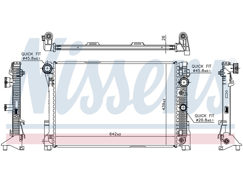 HLADNJAK ISTI KAO 67161  VODE MERC W204/212