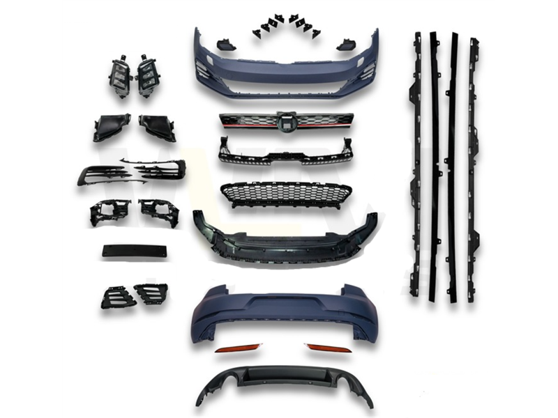 BRANIK SET PRED.+ZAD VW GOLF VII GTI 016- ZA SENZ. PERAČ+PRAG