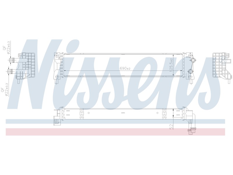 HLADNJAK DODATNI VW SEAT 2,0 TDI 015- TÜV KVALITET