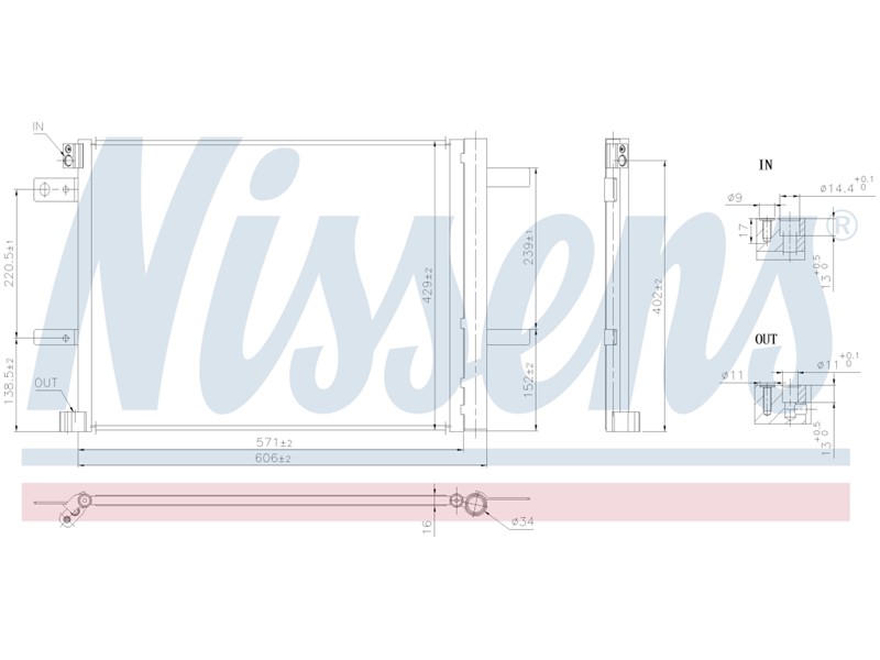 HLADNJAK KLIME FIAT SCUDO CIT BERLINGO  018-