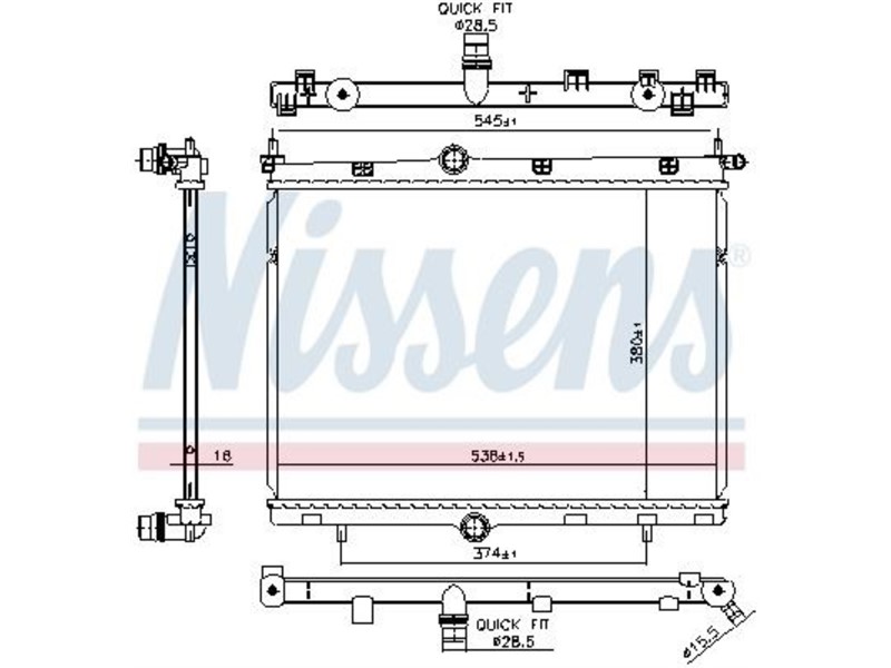 HLADNJAK VODE OPEL CORSA 019 CITROEN C3 024- 1,2