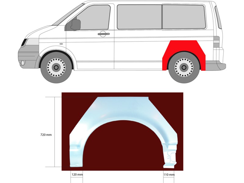 RUP ZADNJ VW T5 03- DESNI
