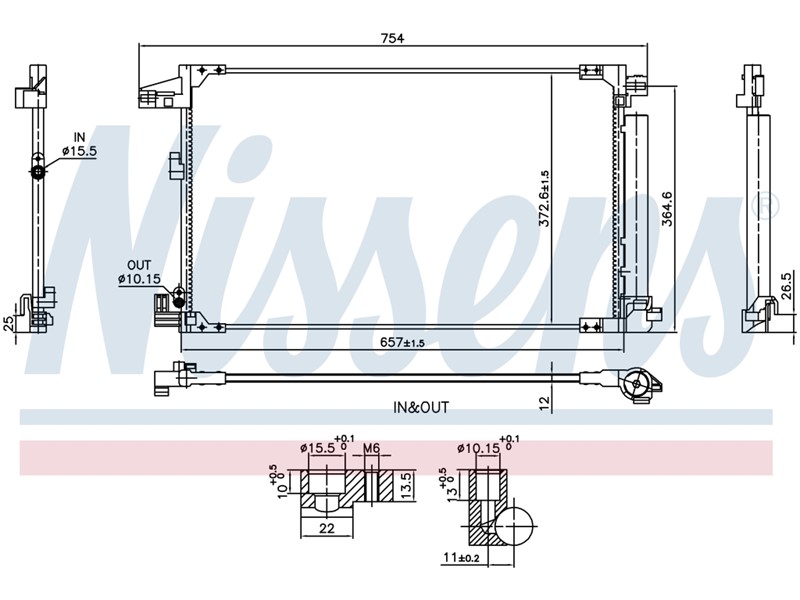 HLADNJAK KLIME TY YARIS 020- 1,5 HIBRID