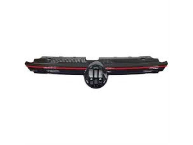 MASKA VW GOLF VIII GTI 020- CRNA SJAJNA S CRVENOM LAJSNOM