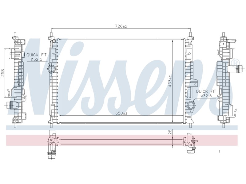 HLADNJAK VODE CIT PEUGEOT OPEL 016-022-