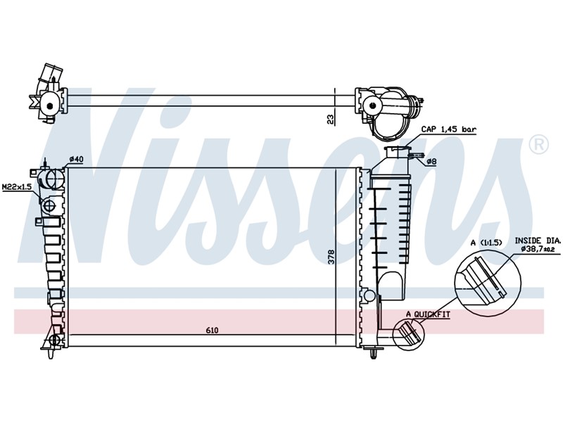 HLADNJAK VODE CIT-XSARA/PG 306 1,8 16V